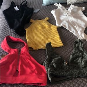 Brand new  Express and Bebe tops